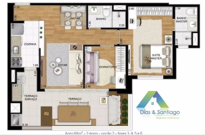 Apartamento, 2 quartos, 68 m² - Foto 24