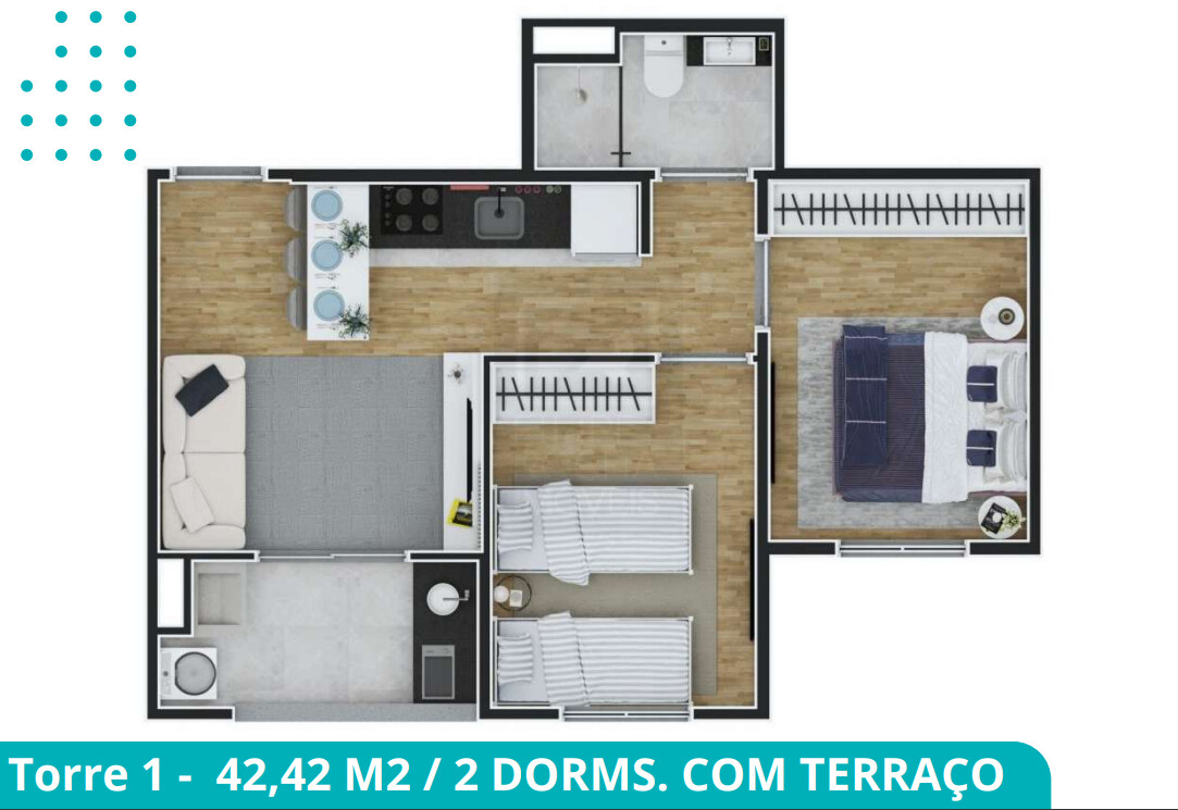 Apartamento à venda com 2 quartos, 41m² - Foto 17