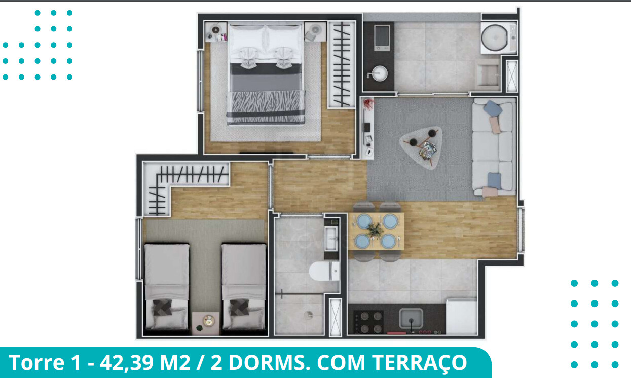 Apartamento à venda com 2 quartos, 41m² - Foto 16