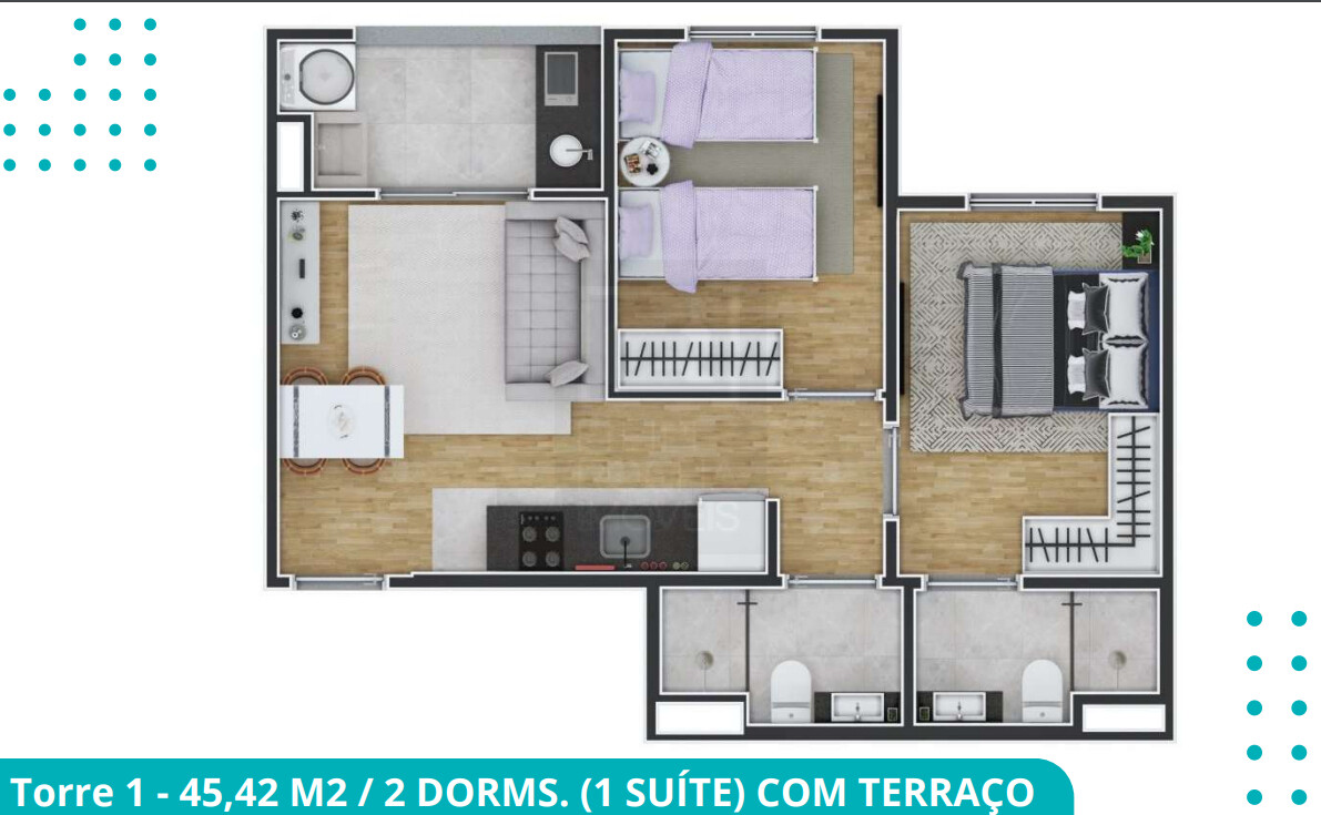 Apartamento à venda com 2 quartos, 41m² - Foto 19