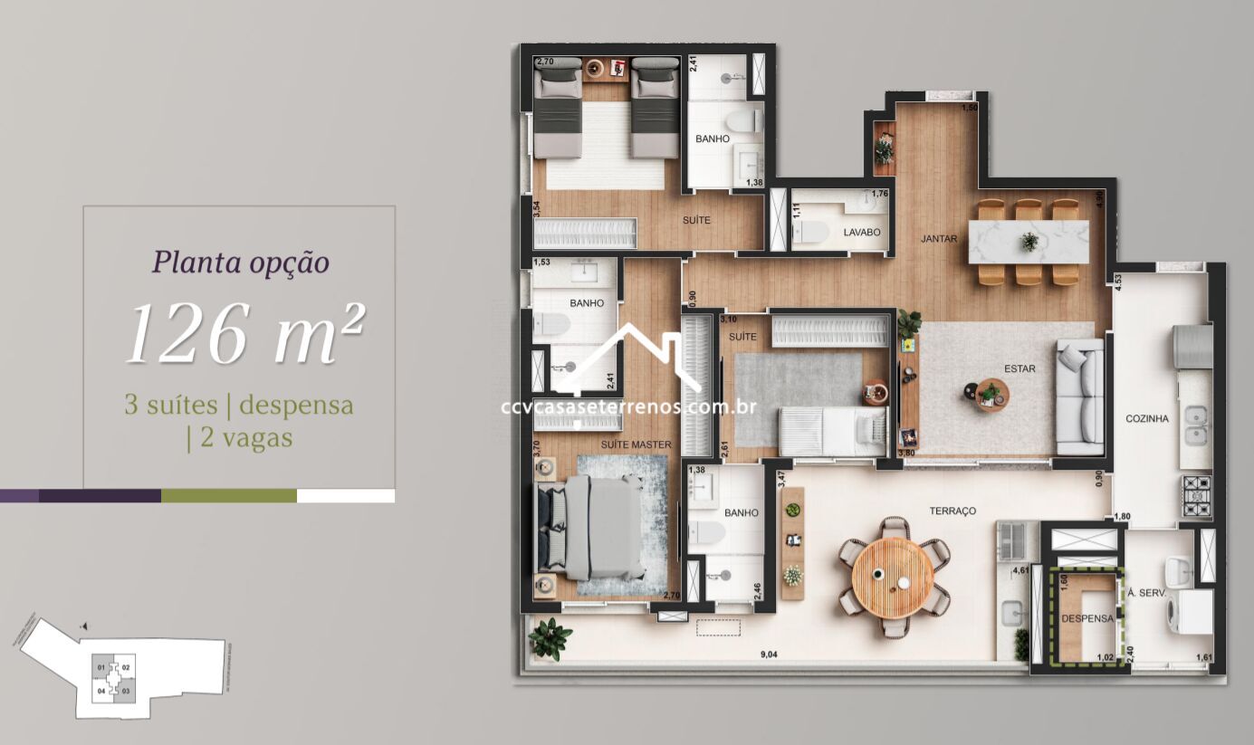 Apartamento à venda, 126m² - Foto 16