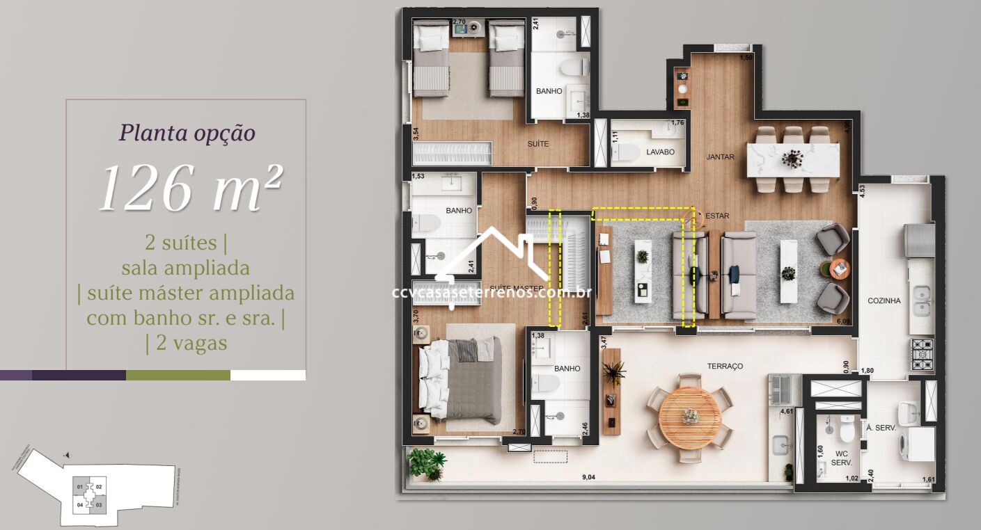 Apartamento à venda, 126m² - Foto 15