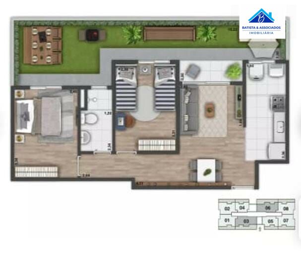 Apartamento à venda com 2 quartos, 64m² - Foto 12