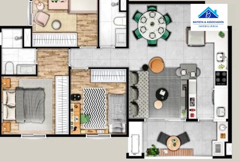 Apartamento à venda com 3 quartos, 77m² - Foto 6