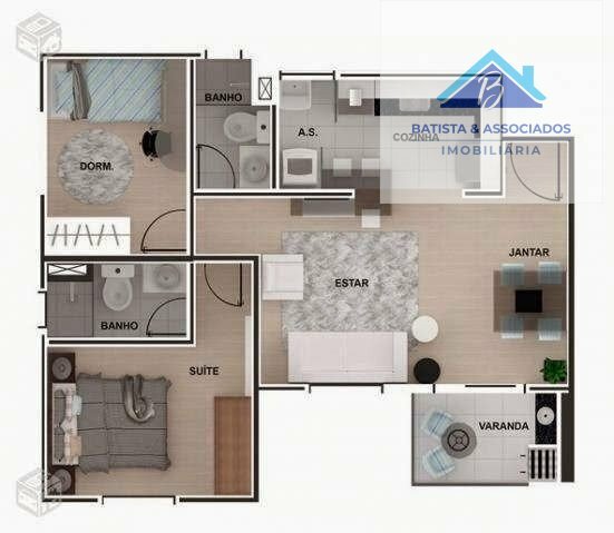 Apartamento à venda com 2 quartos, 57m² - Foto 15