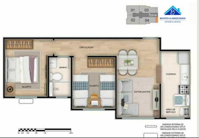 Apartamento à venda com 2 quartos, 43m² - Foto 7