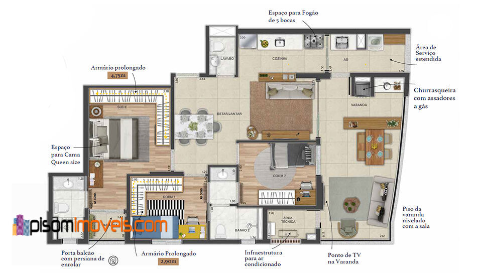 Apartamento à venda com 3 quartos, 92m² - Foto 11