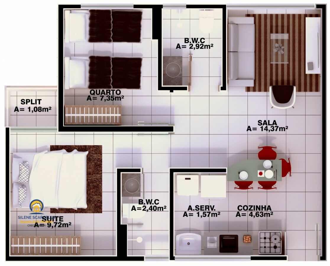 Apartamento à venda com 3 quartos, 60m² - Foto 5