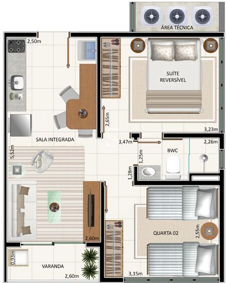 Apartamento, 2 quartos, 38 m² - Foto 14