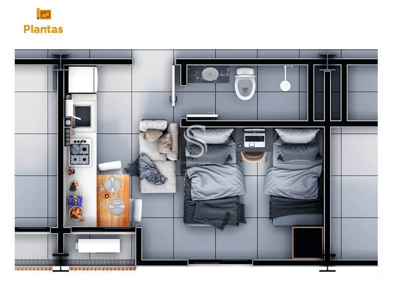 Apartamento à venda com 2 quartos, 3500m² - Foto 20