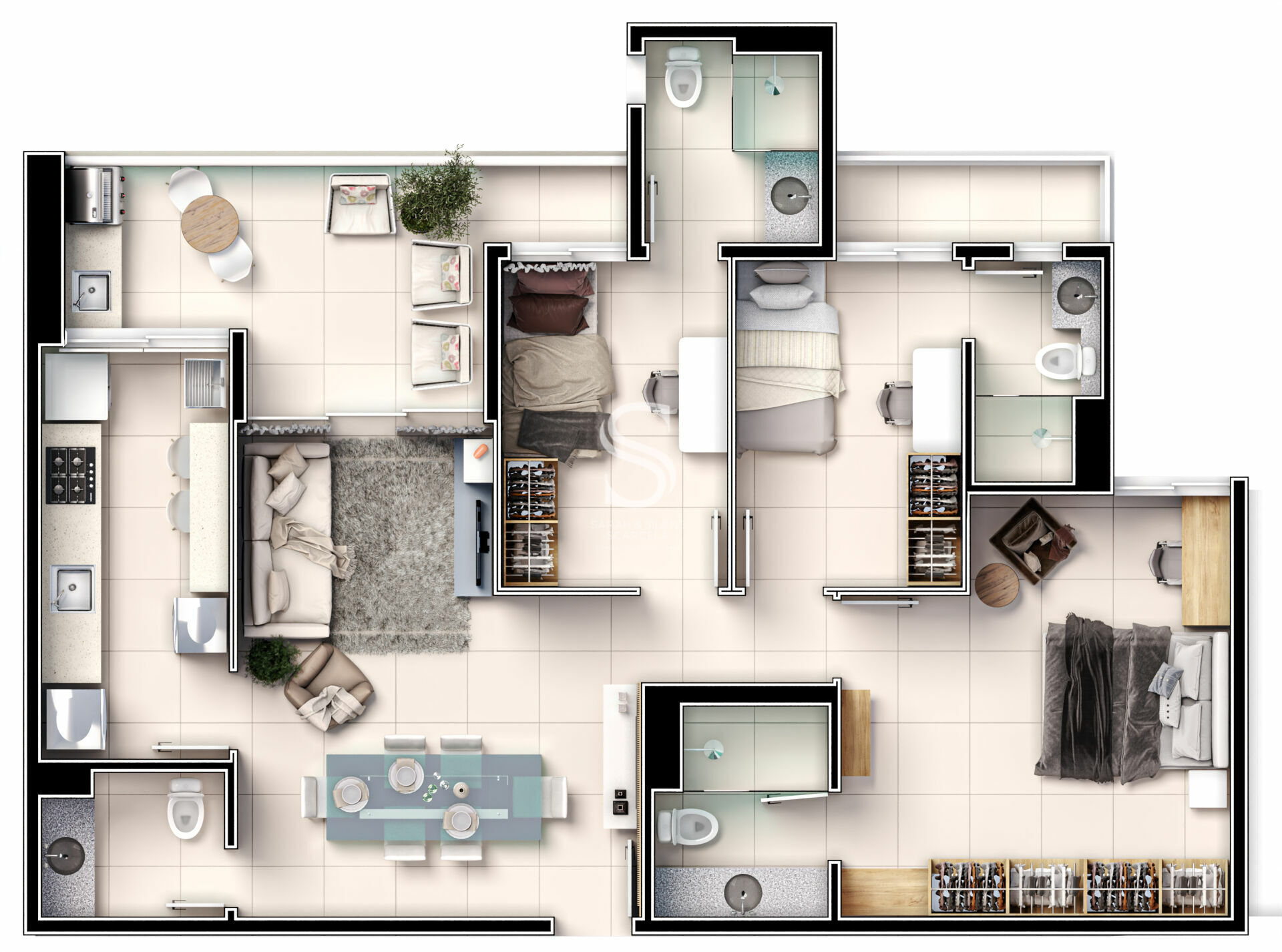 Apartamento à venda com 3 quartos, 102m² - Foto 11