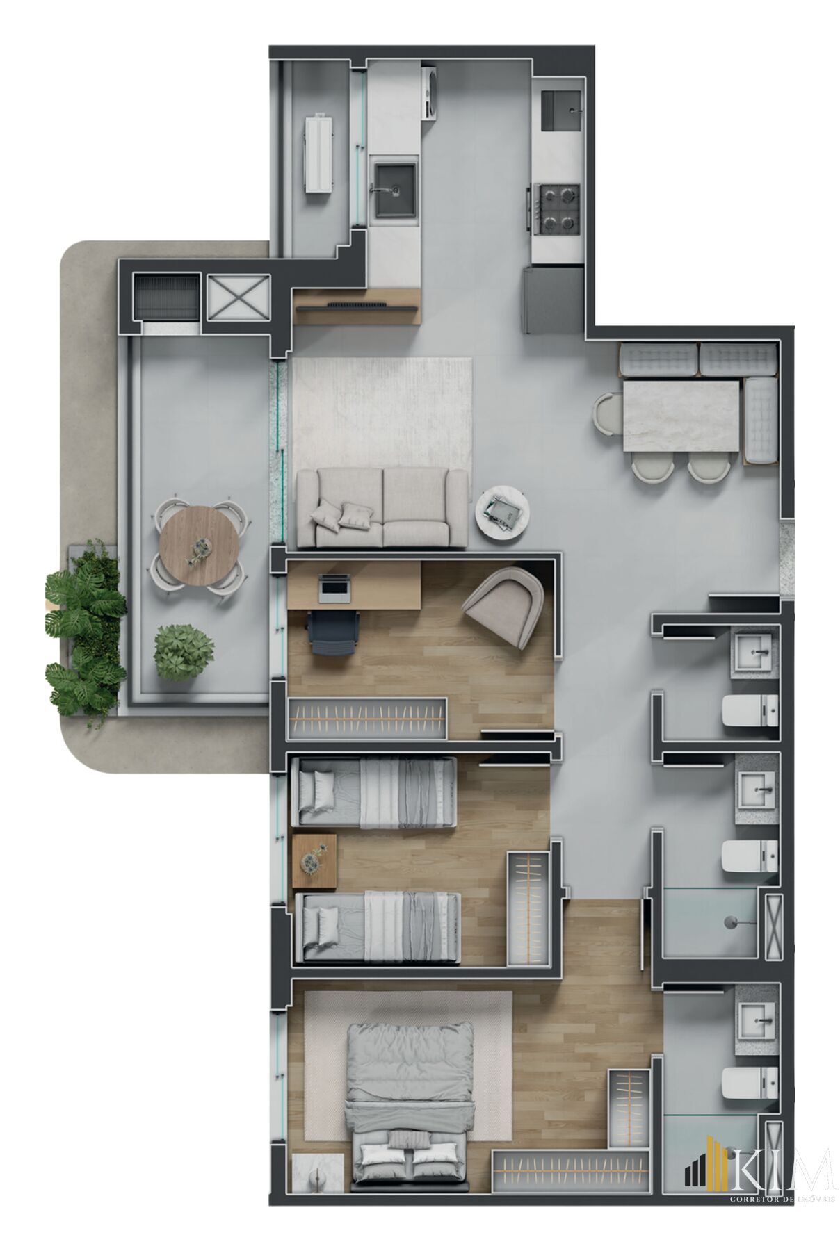 Cobertura, 3 quartos, 124 m² - Foto 58