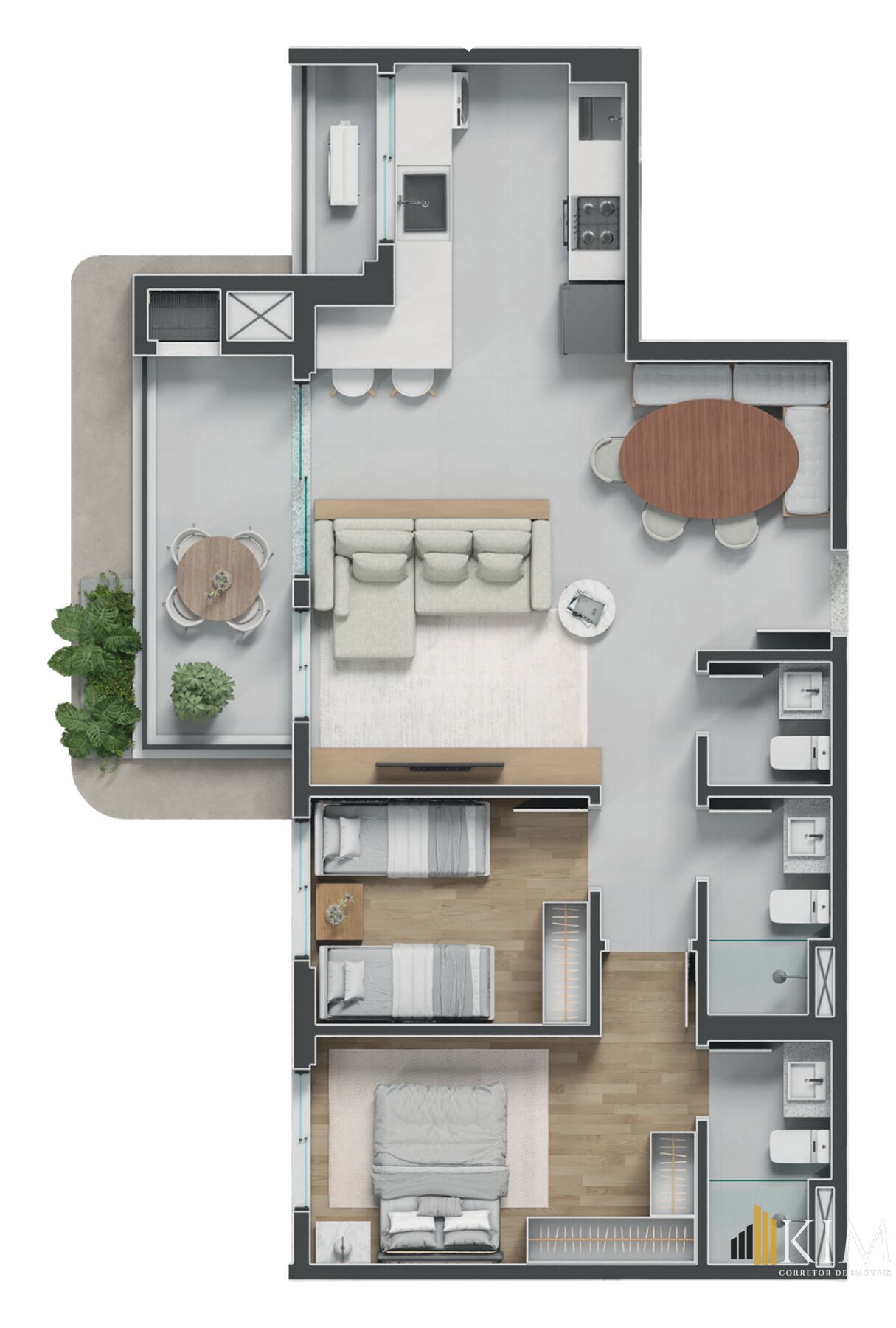 Cobertura, 3 quartos, 124 m² - Foto 77
