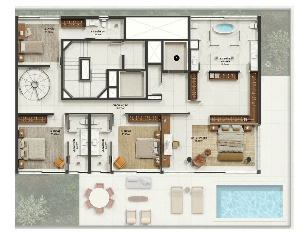 Cobertura, 4 quartos, 413 m² - Foto 69