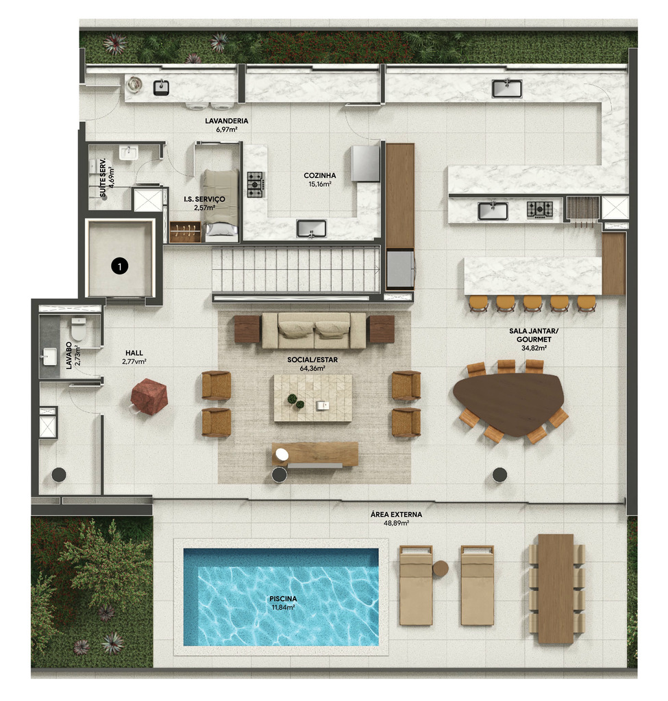 Cobertura, 4 quartos, 413 m² - Foto 62