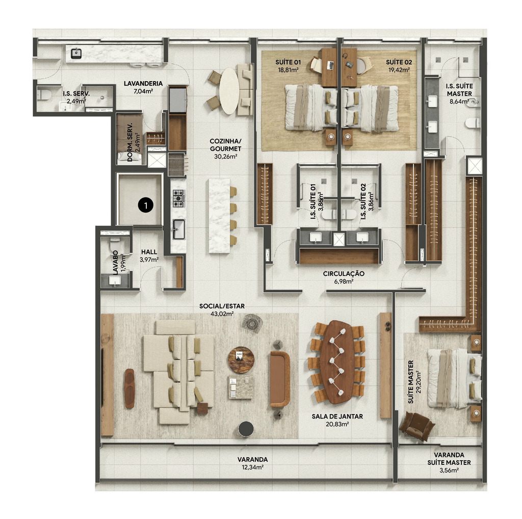 Cobertura, 4 quartos, 413 m² - Foto 58