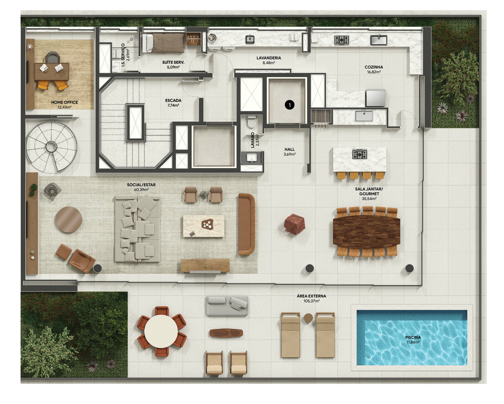 Cobertura, 4 quartos, 413 m² - Foto 68