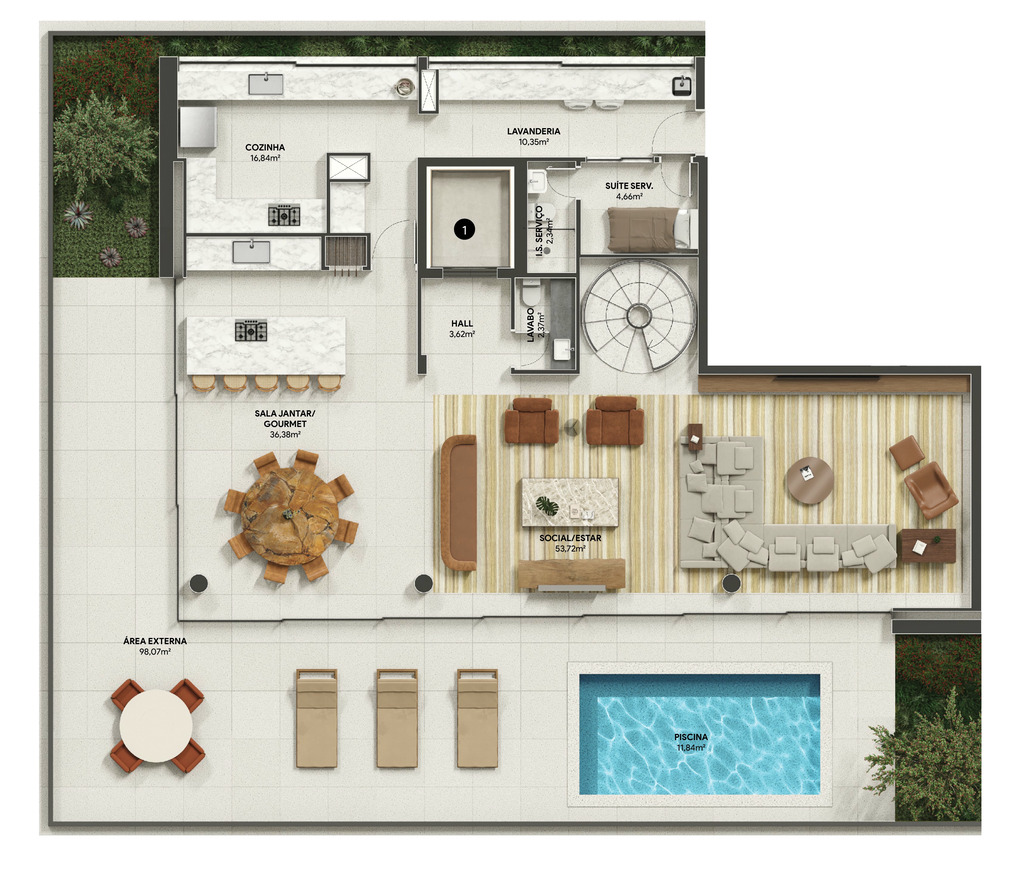 Cobertura, 4 quartos, 413 m² - Foto 66