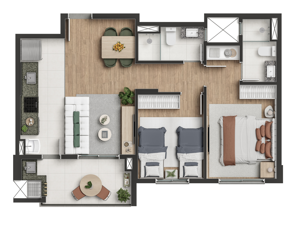 Apartamento, 3 quartos, 66 m² - Foto 26