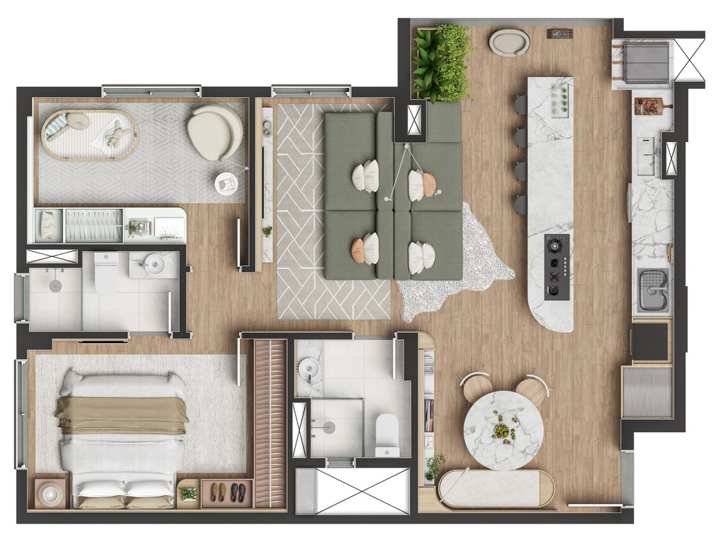 Apartamento, 3 quartos, 66 m² - Foto 31