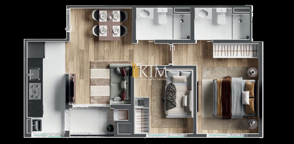 Apartamento, 3 quartos, 56 m² - Foto 23