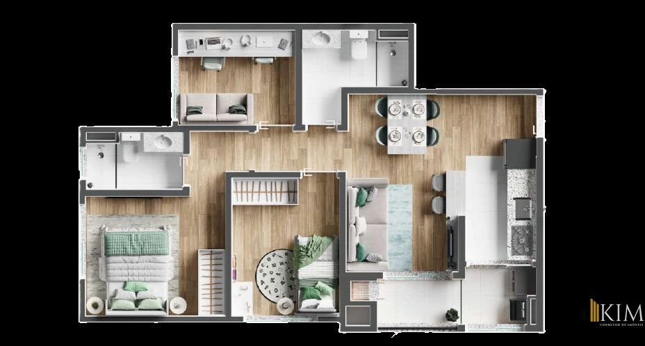 Apartamento, 3 quartos, 56 m² - Foto 22