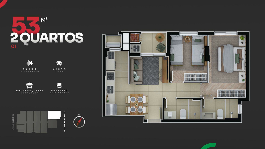 Apartamento, 1 quarto, 29 m² - Foto 19