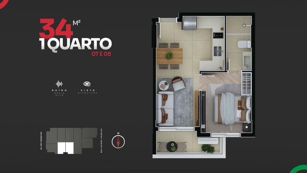 Apartamento, 1 quarto, 29 m² - Foto 24