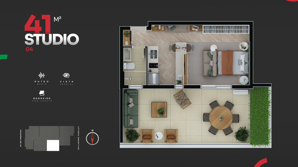 Apartamento, 1 quarto, 29 m² - Foto 29