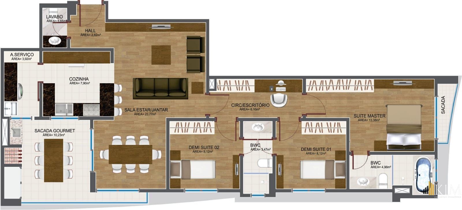 Apartamento, 3 quartos, 112 m² - Foto 47