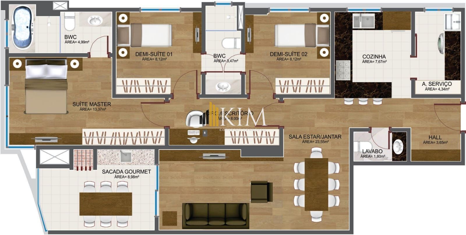 Apartamento, 3 quartos, 109 m² - Foto 49