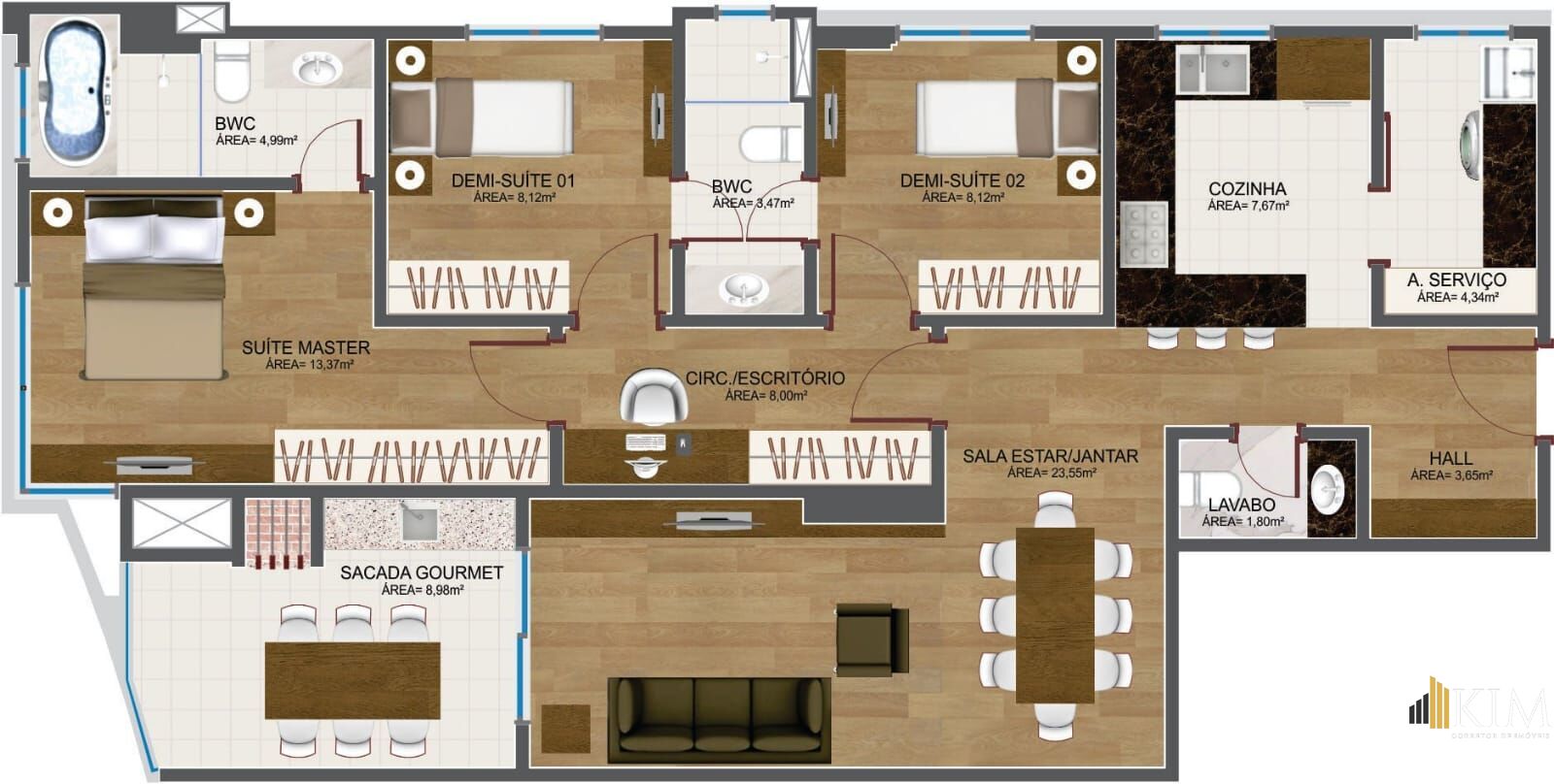 Apartamento, 3 quartos, 112 m² - Foto 49