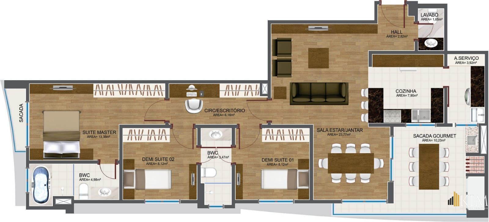 Apartamento, 3 quartos, 112 m² - Foto 48