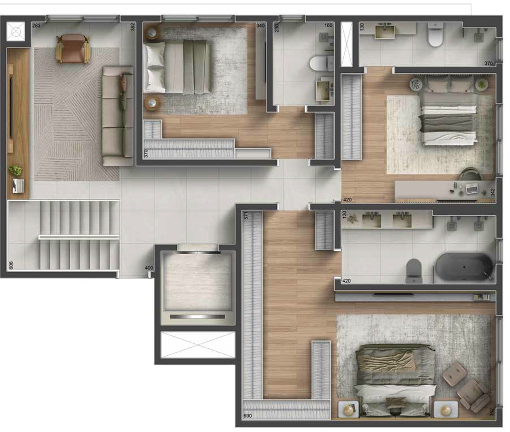 Apartamento, 2 quartos, 125 m² - Foto 40