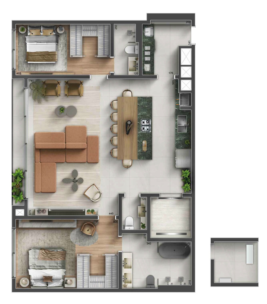 Apartamento, 2 quartos, 125 m² - Foto 32