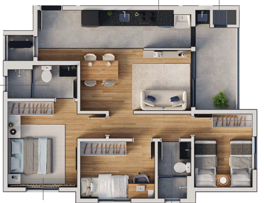 Apartamento, 2 quartos, 55 m² - Foto 22