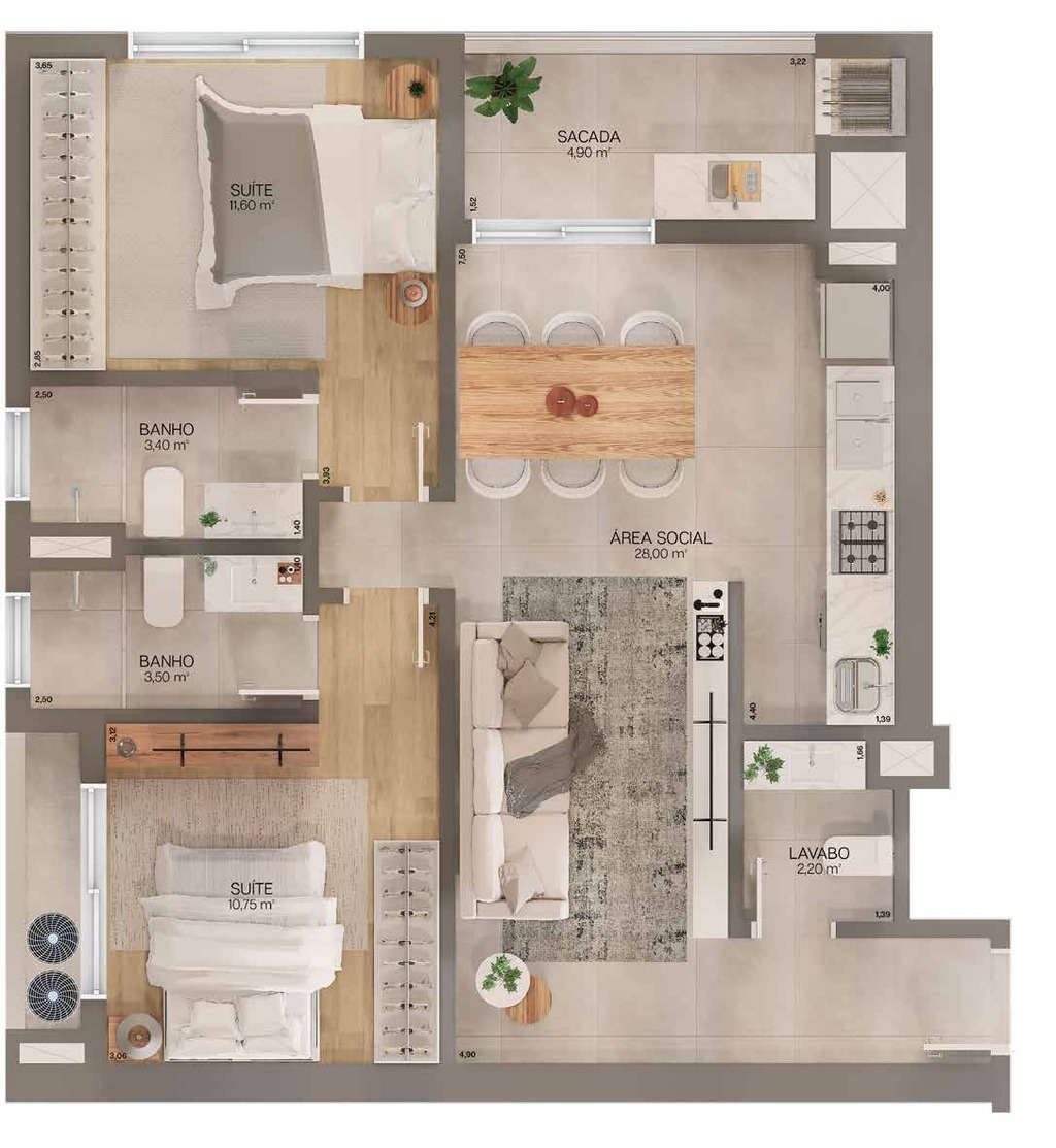 Apartamento, 2 quartos, 80 m² - Foto 27