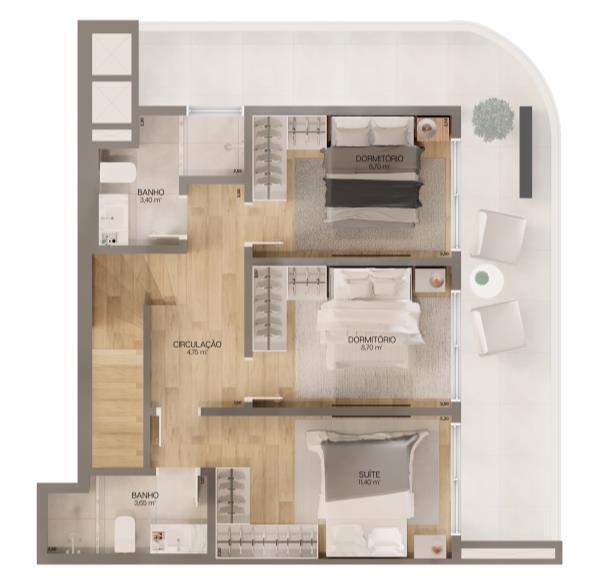 Apartamento, 2 quartos, 80 m² - Foto 30