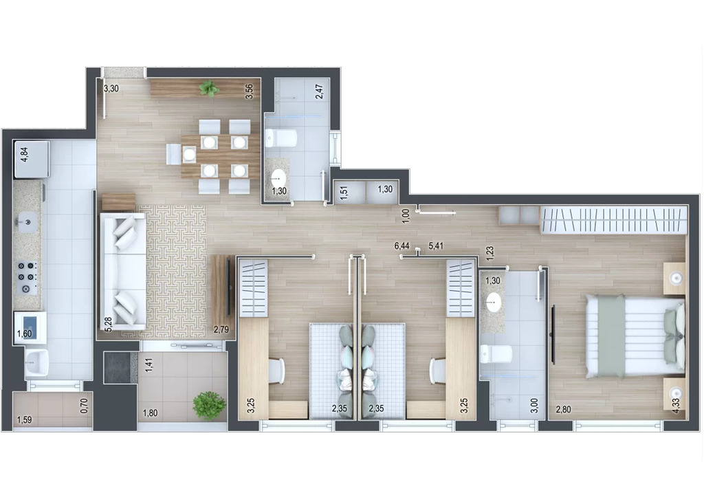 Apartamento, 2 quartos, 71 m² - Foto 36