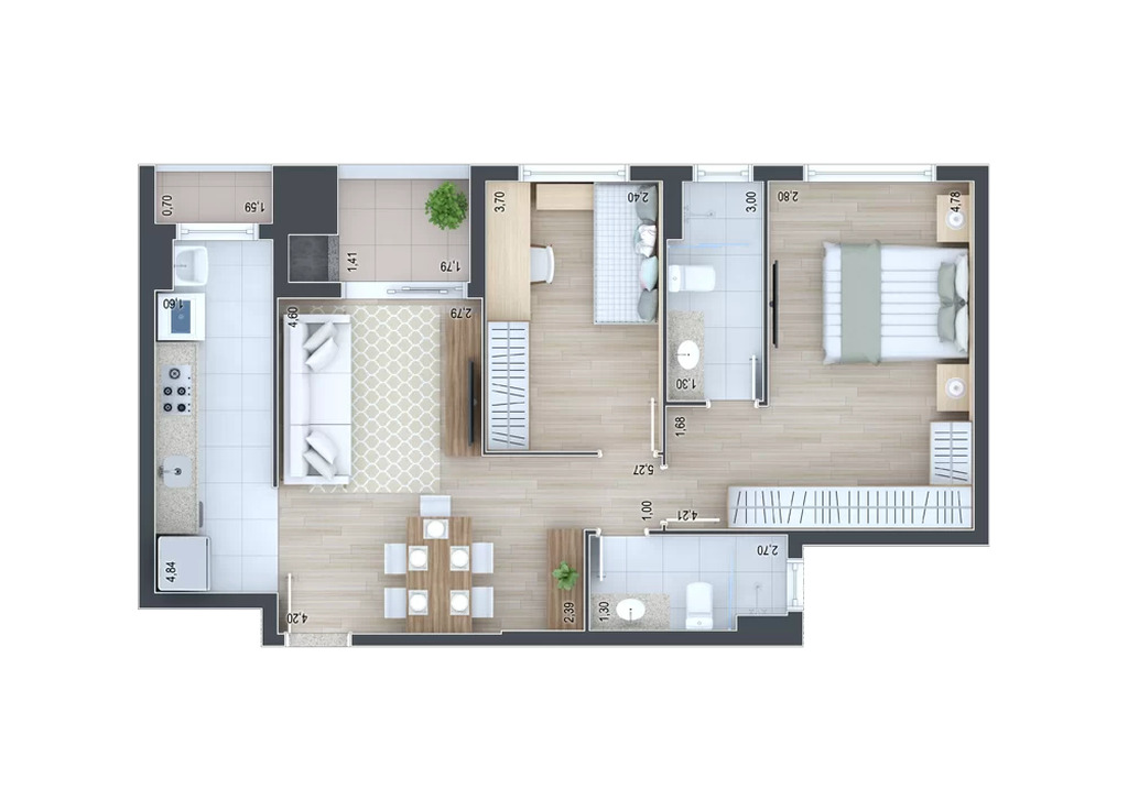 Apartamento, 2 quartos, 71 m² - Foto 34