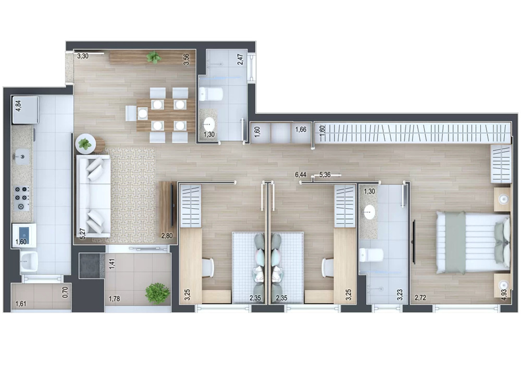 Apartamento, 2 quartos, 71 m² - Foto 39