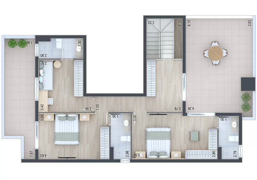 Apartamento, 2 quartos, 71 m² - Foto 69