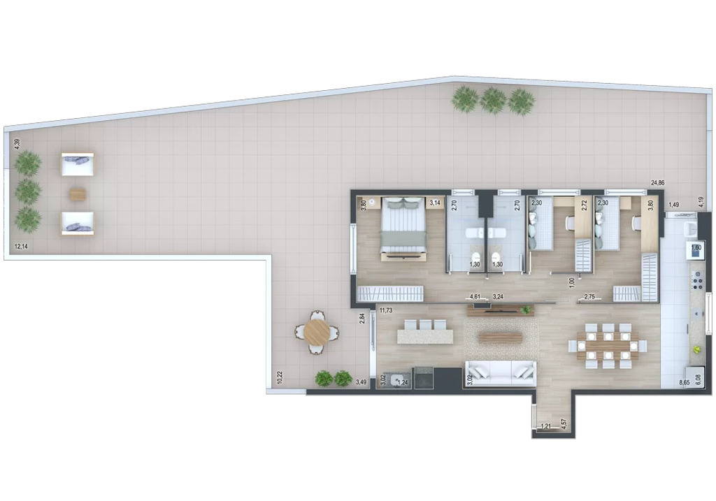Apartamento, 2 quartos, 71 m² - Foto 77
