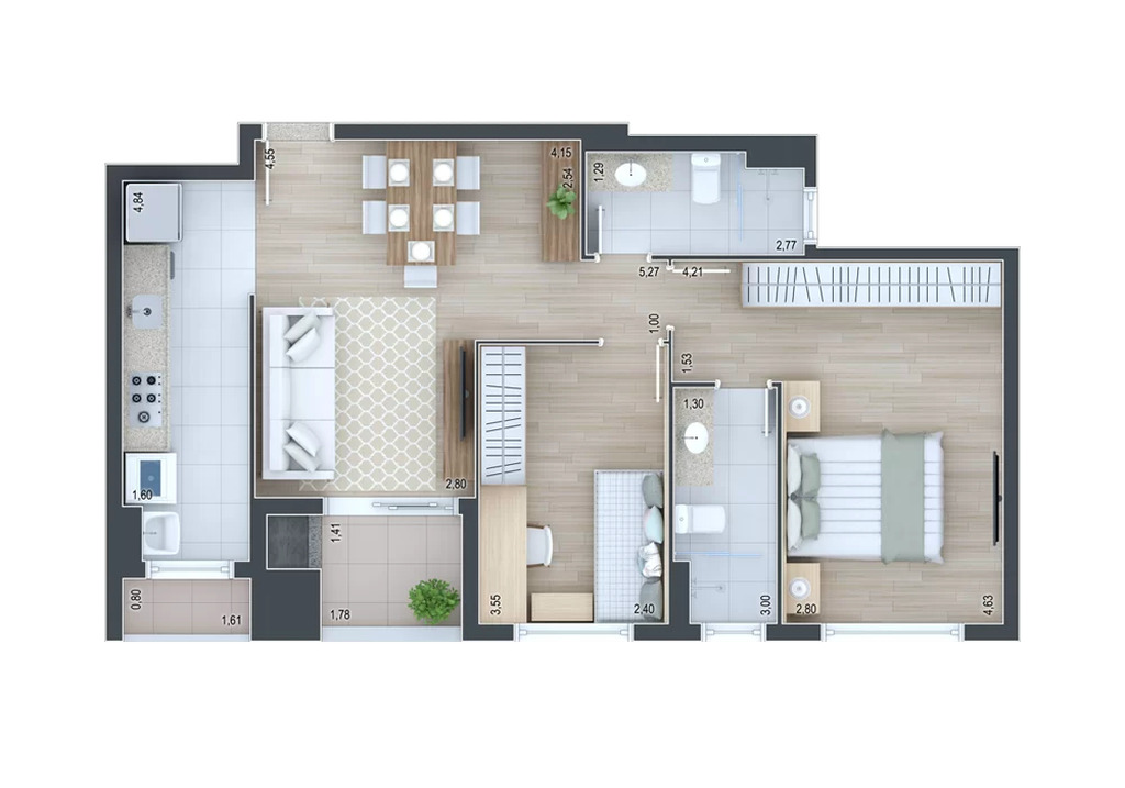 Apartamento, 2 quartos, 71 m² - Foto 33