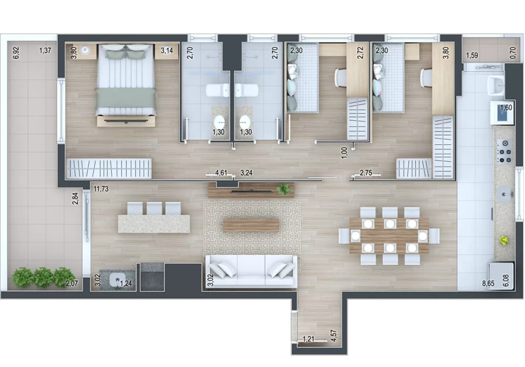 Apartamento, 2 quartos, 71 m² - Foto 44