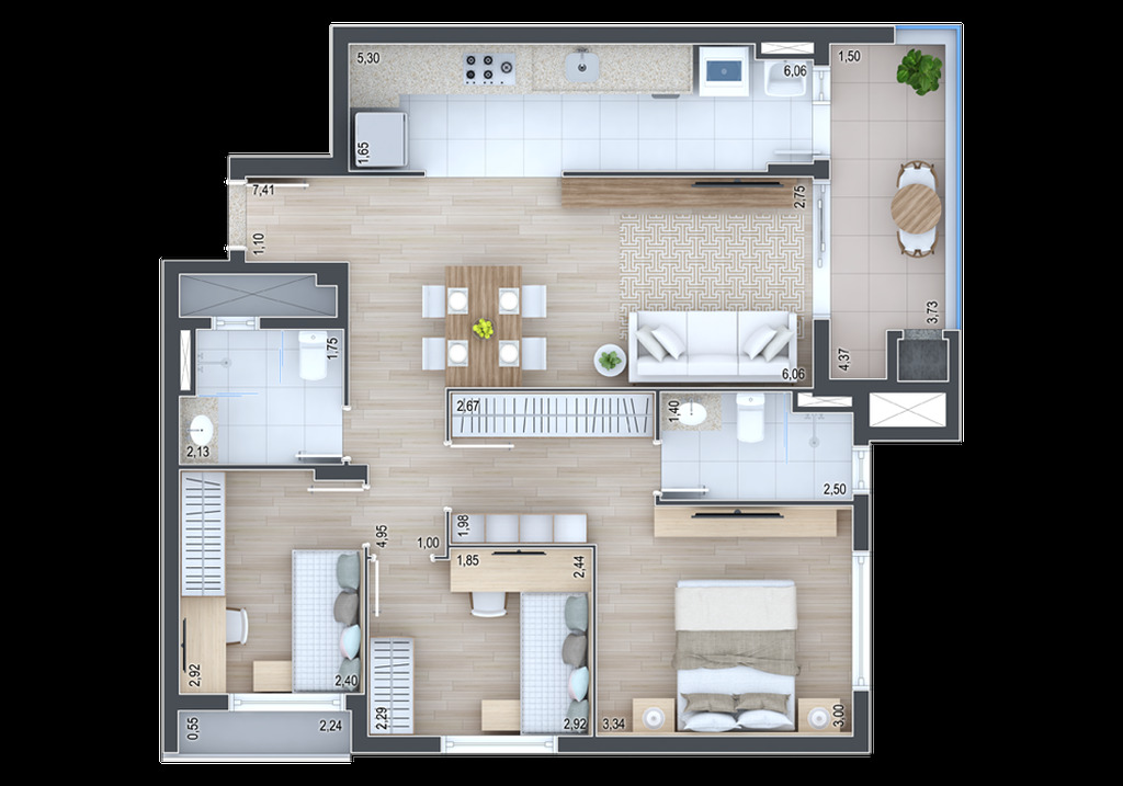 Apartamento, 3 quartos, 126 m² - Foto 22