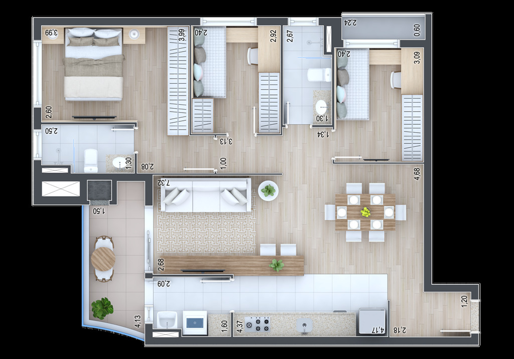 Apartamento, 3 quartos, 126 m² - Foto 25