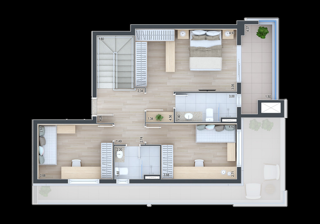 Apartamento, 3 quartos, 126 m² - Foto 58