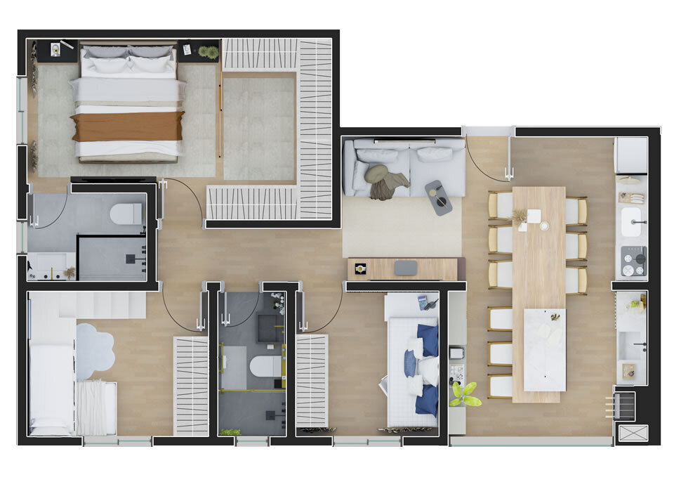 Apartamento, 3 quartos, 63 m² - Foto 41