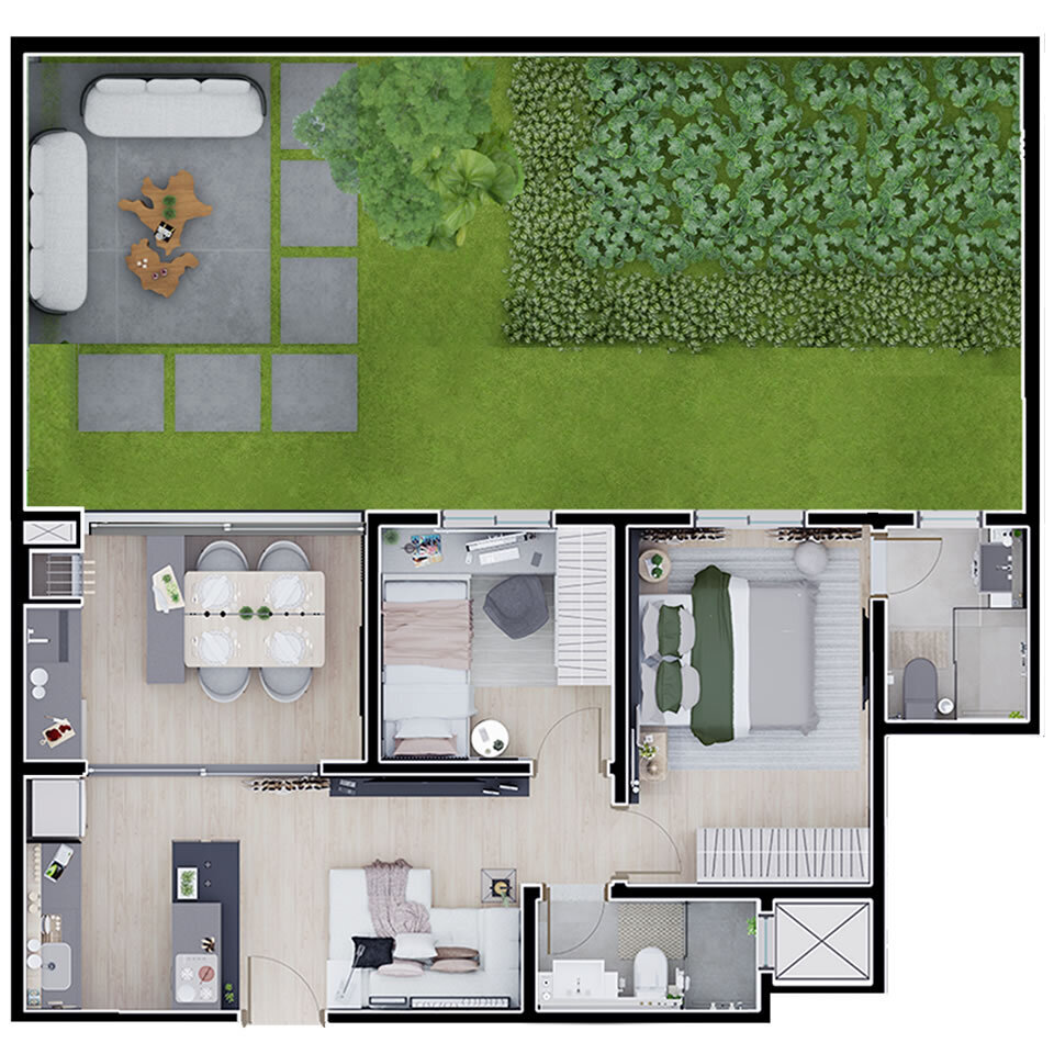 Apartamento, 3 quartos, 63 m² - Foto 45
